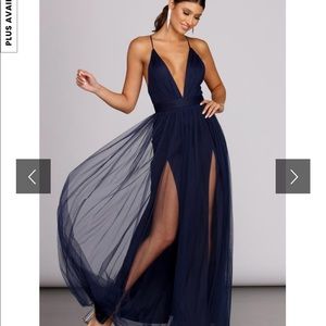 Elisabeth pleated tulle formal dress💙